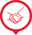 Desktop icon of hands shaking for AuctionInc property specialist